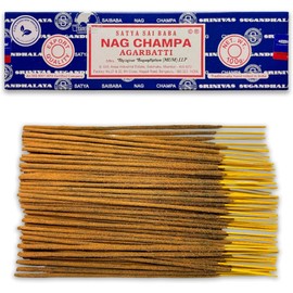 Satya Nag Champa Incense Sticks - 1 Pack of 100g (70-80 Sticks) - Aromatherapy - Meditation - Yoga - Packaging Eco-Friendly