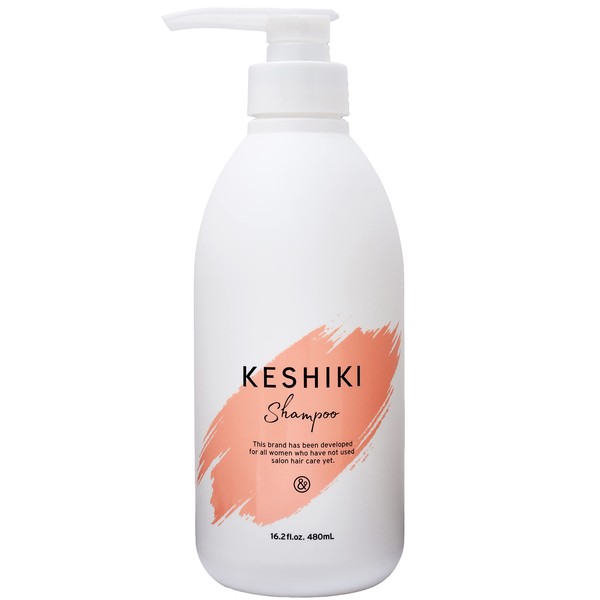 KESHIKI Keshiki Shampoo, Introductory Edition of Salon Shampoo, 16.2 fl oz (480 ml), Beauty Salon, Amino Acid, Good Scent, Beauty Serum, Naturally Derived Ingredients)
