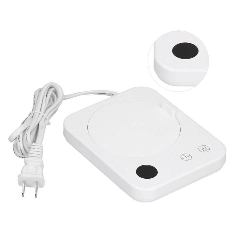 Coffee Warmer White 3 Heating Modes Timing Function Smart Insulation