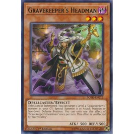 Yu-Gi-Oh! - Gravekeeper's Headman - SOFU-EN012 - Soul Fusion - 1st Edition - Rare