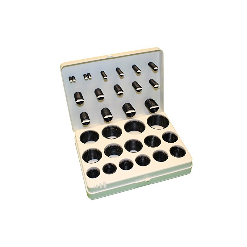 Metric O-Ring Kit, Buna-N, Black, 70A Durometer, 386 Pieces, 30