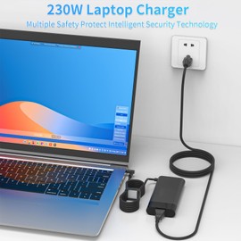 New 230W Charger Compatible with HP Omen 15 16 Victus 16 by Gaming Laptop ZBook Fury 16 G8 G9 G10 M41303-001 M85389-003 19.5V 11.8A Power Supply AC Adapter 4.5x3.0 mm Blue tip Supports Fast Charging
