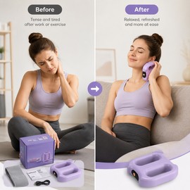 Portable Vibration Body Massager for Relaxation – Dual-Ring Design with 3 Modes, 5 Levels & Remote Control