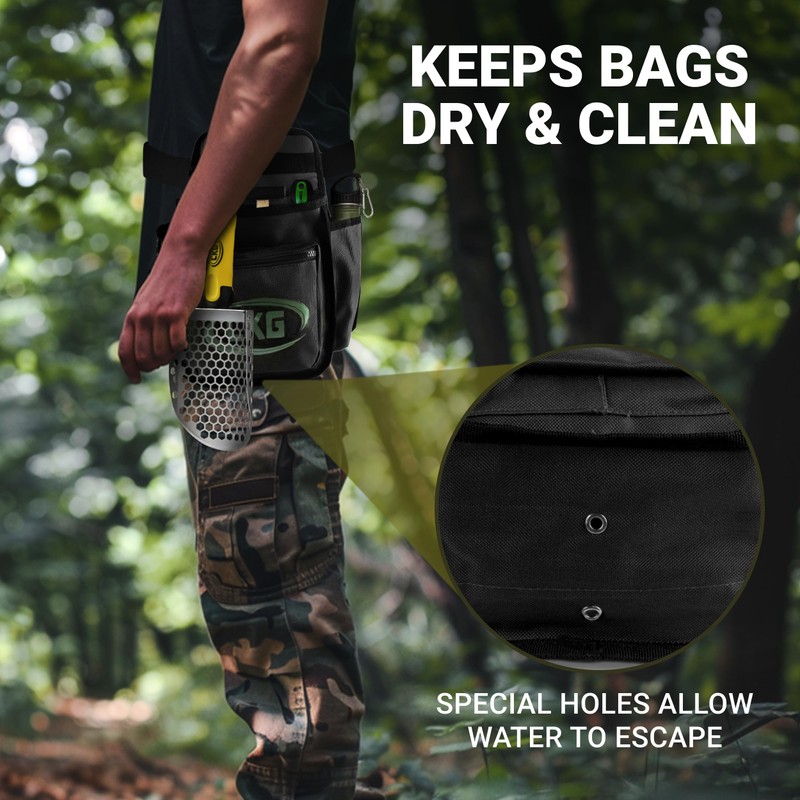 CKG Metal Detecting Finds Bag Waist Digger Pouch Tools Bag