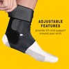 FUTURO Performance Ankle Stabilizer, Adjustable, Black (20.3 - 25.4 cm)