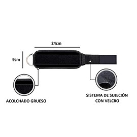 JGR SELECT Ankle Straps Gym Pulleys - Pack of 2 Ankle Support for Padded Pulley with Velcro Fastening - Ankle Strap Gym Accessories - Unisex (Blue)