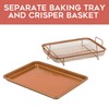 Homiu Copper Crisper Oven Tray - 2in1 Non-Stick Oven Baking