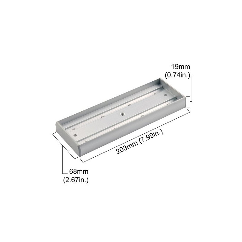 Visionis VIS-AH1200 Armature Plate Housing for 1200lbs Magnetic Door Lock