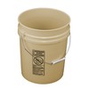 API Kirk Tan 5 Gallon Plastic Bucket; 90 Mil, Food