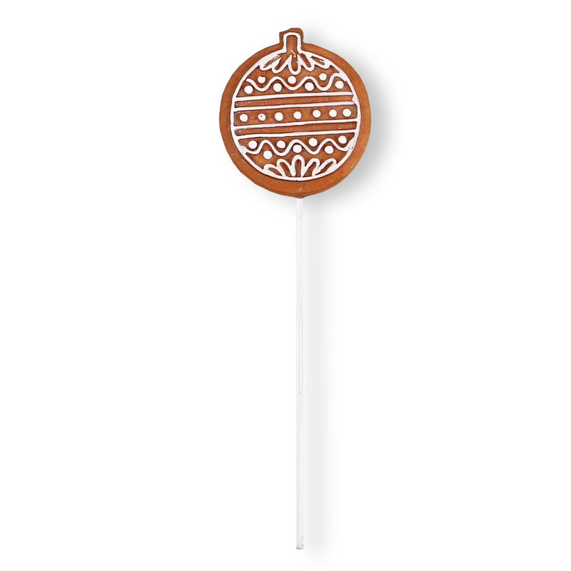 colourliving Gingerbread Figures Decoration Flower Stake Gingerbread Stake 6 Pieces