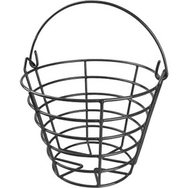 KOFULL Golf Ball Metal Range Basket Golfball Container with Handle - Holds Contain 50 Balls