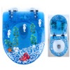 Resin Toilet Seat, Round Soft Close Quick Release 3D Effects