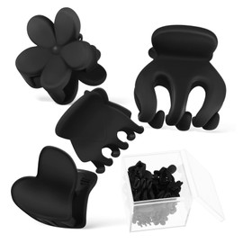 Mikinona 24pcs Mini Flower Hair Clips for Women Girls Decorative Claw Clips for Thick Hair for Curly Straight Styles