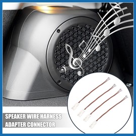 A ABSOPRO 4pcs Car Speaker Connector Wire Harness Adapter Connector for Kia for Hyundai for Toyota for Subaru for Suzuki Item Replacement