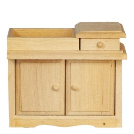 Melody Jane Dolls Houses Dollhouse Wooden Baby Changing Table Unfinished Nursery