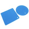 5 PCS 2 Round 3 Square Silicone Honeycomb Mat Multipurpose