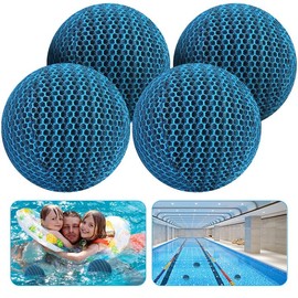 Adnee Hot Tub Pool Scum Absorber-3 Inches Reusable Scum Eliminating Sponge Balls, Pool Sponge Oil Absorber-Hot Tub Scum Cleaner Devours Scum for Swimming Pools and Spas