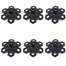 Azarxis Puntas de Goma para Bastones de Trekking Protectores de Punta de Poste de Repuesto para la Mayoría de los Bastones de Caminata Estándar (Soporte de Nieve - 6 pcs)