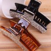 Women Elegant Full Rhinestone Hair Clip Jaw Clip Hairpin Hair