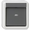 GIRA 010630 Rocker Switch Water-Protected Surface-Mounted Grey