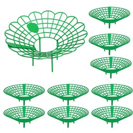 Qhinaster 10 pcs Strawberry Plant Support Stand Strawberry Growing Racks Strawberry Planting Rack with 3 Sturdy Support Feet to Prevent Strawberries from Rotting and Ensure Their Cleanliness