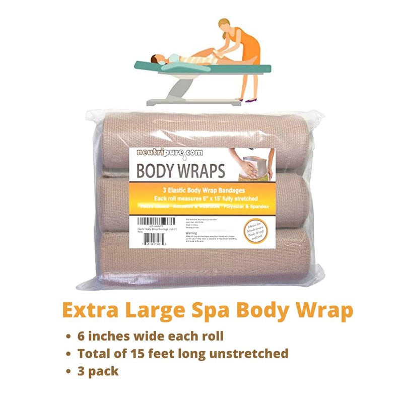 Neutripure Body Wrap Support - Elastic Stretch Bandages - Washable