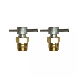 Unbranded 2 pcs Air Compressor Drain Valve for Ridgid OL50135 NPT Brass Quality