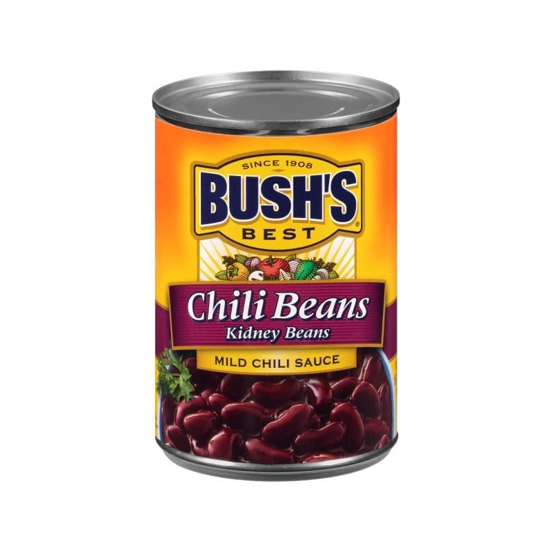 Bush Best Chili Bean Mild Kidney, 16 Ounce (Pack of