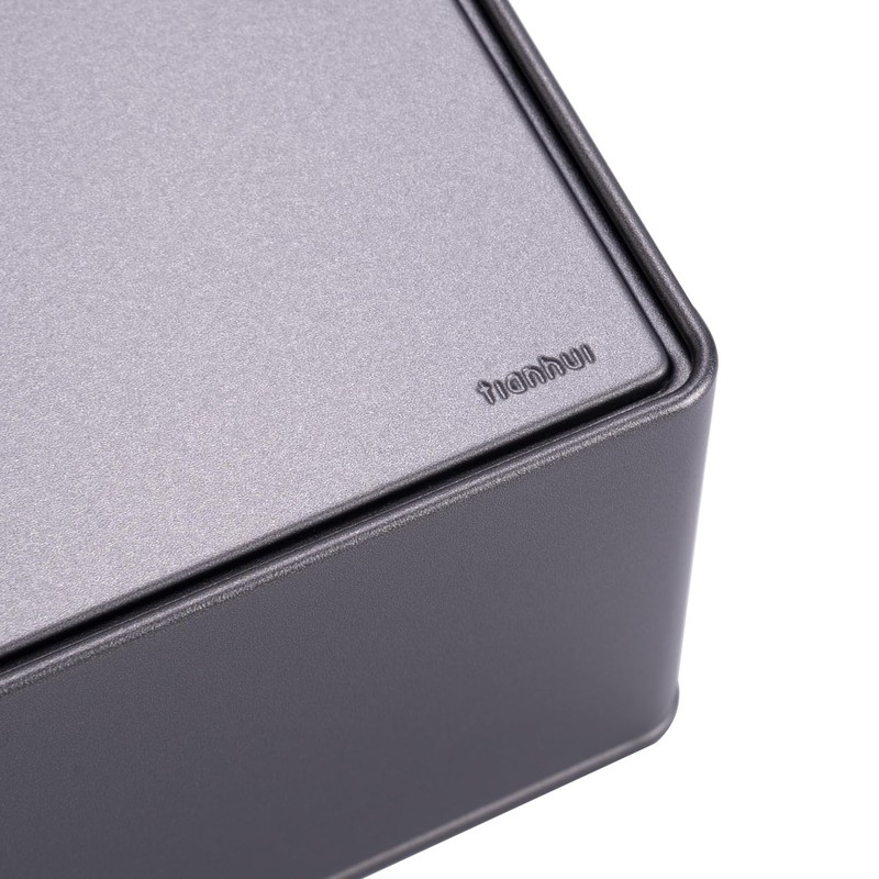 Tianhui Rectangle Metal Boxes Tin container for Small Storage Container