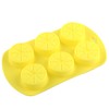YIMINGMOLD Fruit Shaped Silicone Molds 6 Cavity Lemon Chocolate Mold