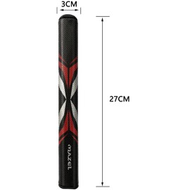 MAZEL Golf Putter Grip, Anti-Slip Ultra Lightweight Comfortable Golf Putter Grip (Standard (2.0), Red)