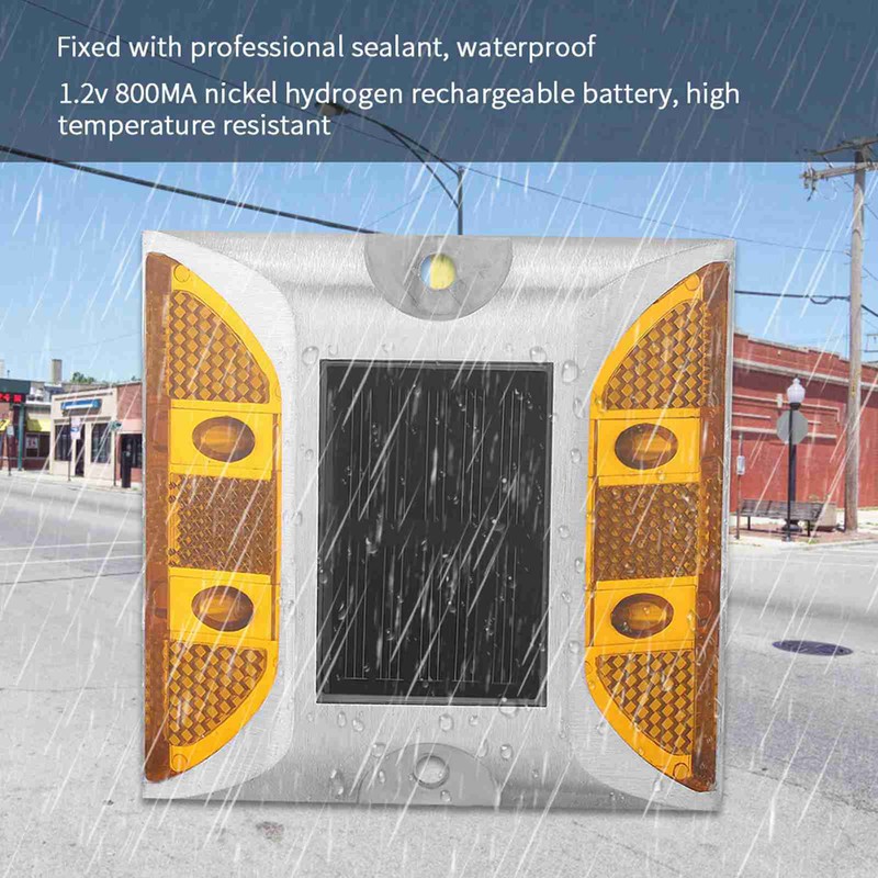 Casting Aluminum Road Stud Light Outdoor Solar Powered Lamp for