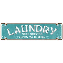 Snowsun Vintage Metal Sign - Retro Tin Art Plaque for Bedroom, Kitchen, Garden, Wall, Pub, Club, Coffee - Hanging Decor, 4x16 Inches