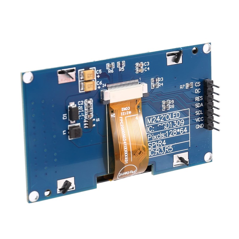 BOFRHME 2.42 OLED Display 128 x 64 SPI/IIC Interface SSD1309,