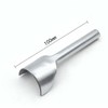 mosegor 9 PCS Half-Round Cutter Punch with 3 PCS Wood