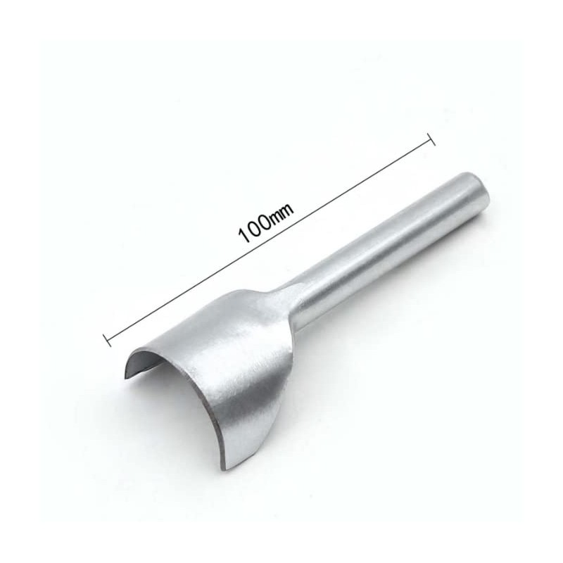 mosegor 9 PCS Half-Round Cutter Punch with 3 PCS Wood