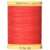 Gutermann NOM025045 Natural Cotton Thread Solids, 876 Yards, Red