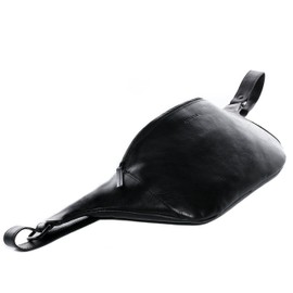 FEYNSINN Hüfttasche MILLA aus Premium Leder I Body Bag XL groß für Herren und Damen I Festival Tasche schwarz handgefertigt