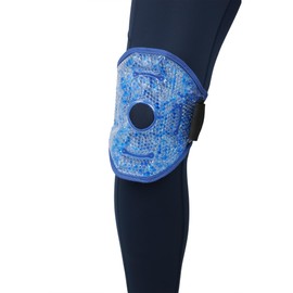 BIOS Living Gel Bead Knee Wrap, Cooling Wrap, Soothing, Knee Pain, Reusable, Sore Knee, Cooling Wrap for Knee Pain, Compress for Pain