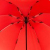 iX-brella Reverse Reverse Opening Fiberglass Pocket Umbrella with Coloured Spokes,