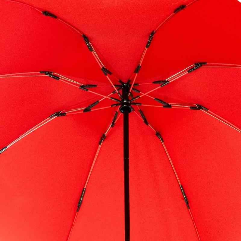 iX-brella Reverse Reverse Opening Fiberglass Pocket Umbrella with Coloured Spokes,