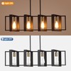 35.4" Kitchen Island Lighting Fixture, Dining Room 4 Lights Chandeliers,