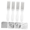 Healeved 4pcs Stainless Steel Foot File Double-sided Foot Exfoliating Massage