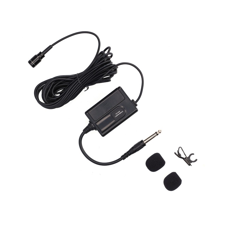 236in Wired Lavalier Microphone Clip On Lapel Condenser Mic for