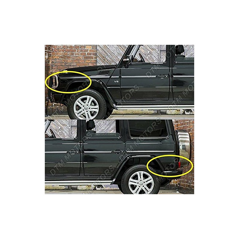 S SIZVER Smoke Lens Front+Rear Side Marker Lights Set Combo