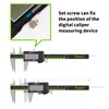 Huepar Digital Caliper Stainless Steel Vernier Caliper, Electronic Micrometer with
