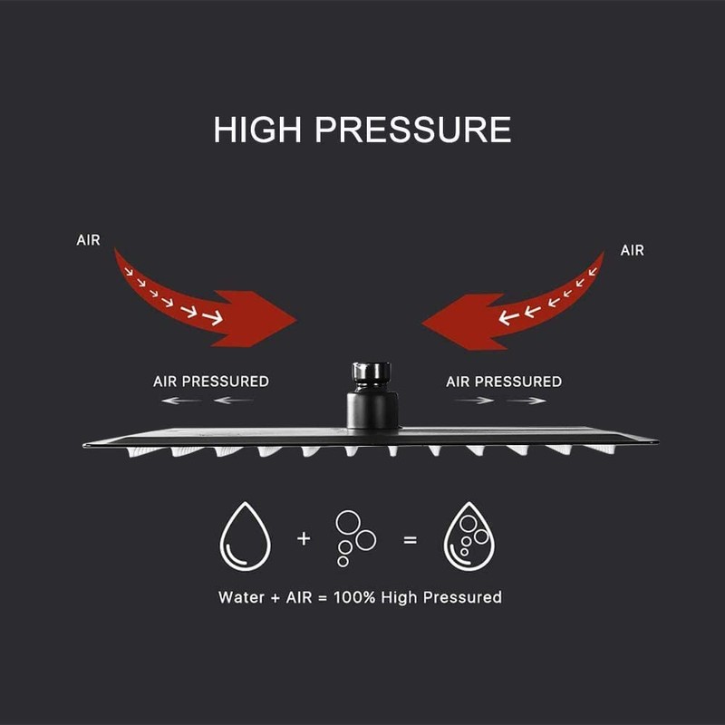 JingGang Oil Rubbed Bronze Shower Faucet Set Bathroom Rainfall Shower
