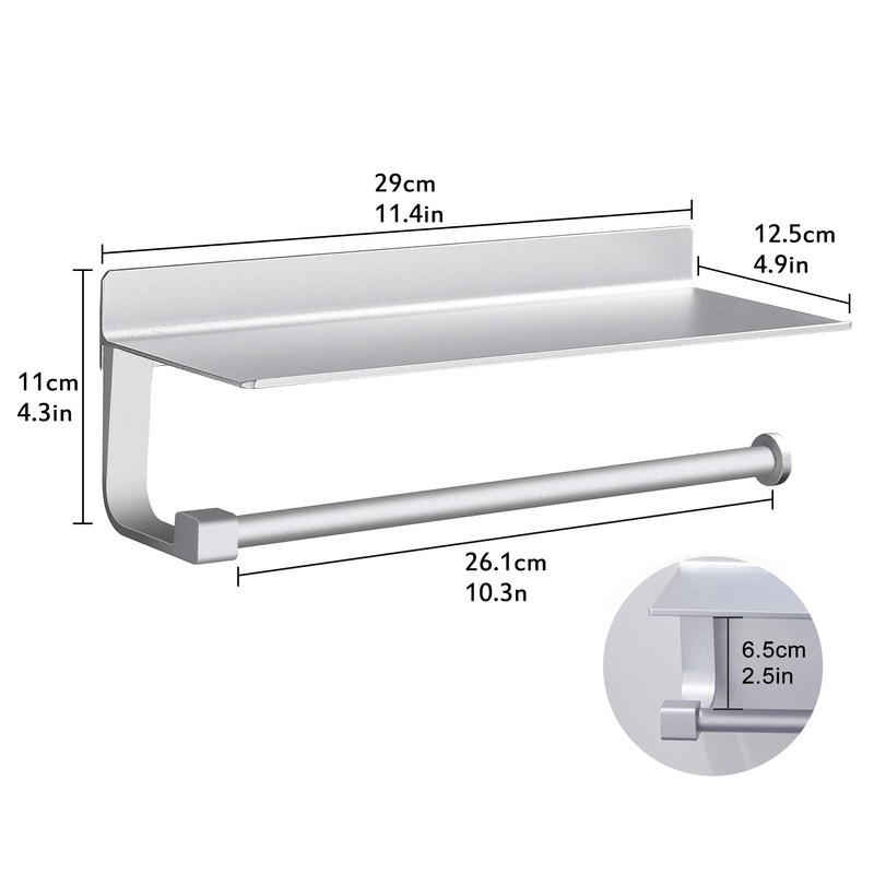 GRICOL Kitchen Roll Holder No Drilling Roll Holder Kitchen with