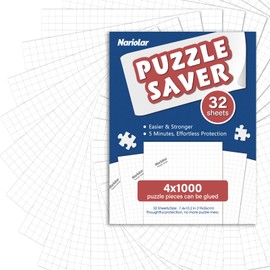 Nariolar Puzzle Saver Sheets - 32 Sheets Preserves 4x1000 Piece Jigsaw Puzzles in Minutes