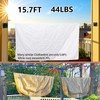 WEATAEDE 15.7Ft Retractable Clothesline Indoor an Anti-sag Retractable Clothesline Outdoor,Laundry